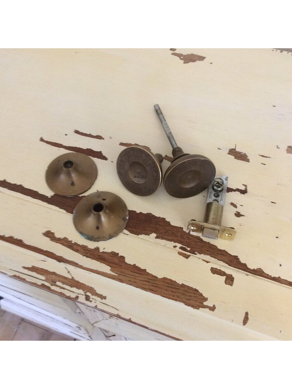 Vintage Anthropologie Doorknob with Latin Numbers